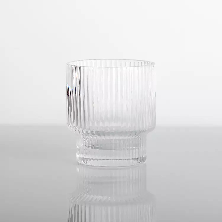 Linear Ribbed Short Glass | Kirkland's Home