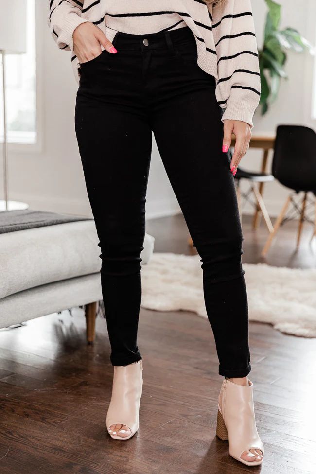 Marisol Curvy Black Skinny Jeans | The Pink Lily Boutique
