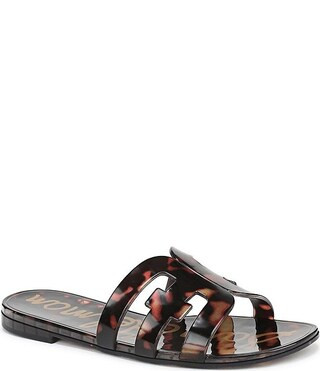 Bay Jelly Double E Animal Print Slide Sandals | Dillard's