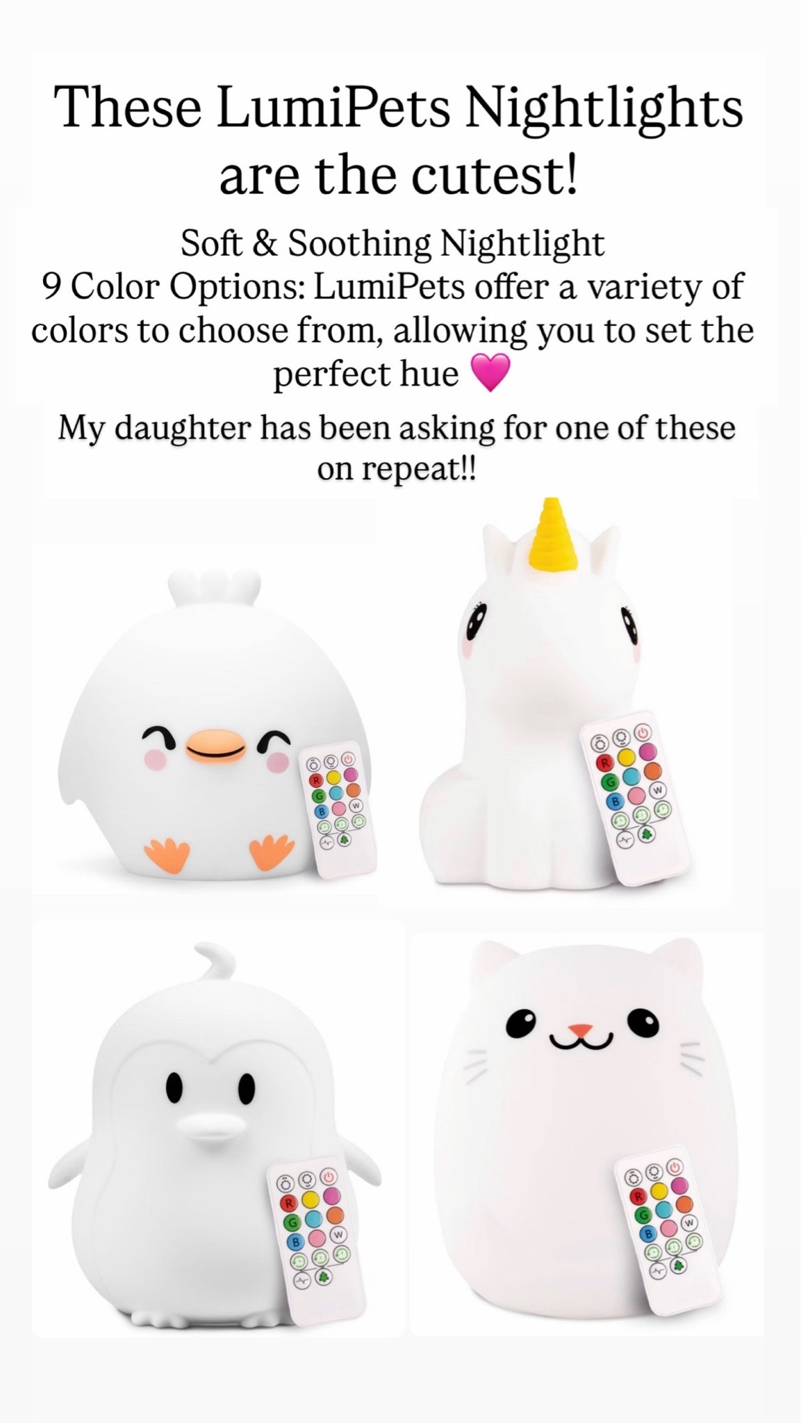 LumiPets Nightlights for kids are the cutest!

#LTKKids