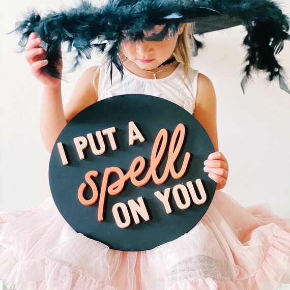 Halloween decor I put a spell on you halloween sign holiday | Etsy | Etsy (US)