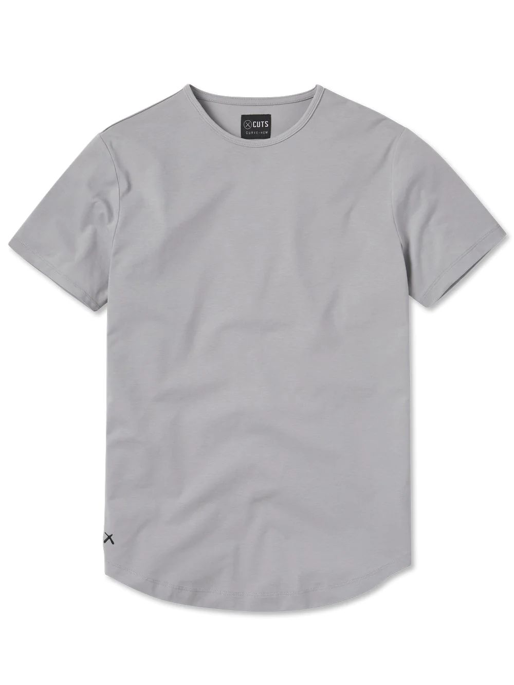 Men's Grey Crew Neck T-Shirt | Granite T-Shirt | Cuts Clothing