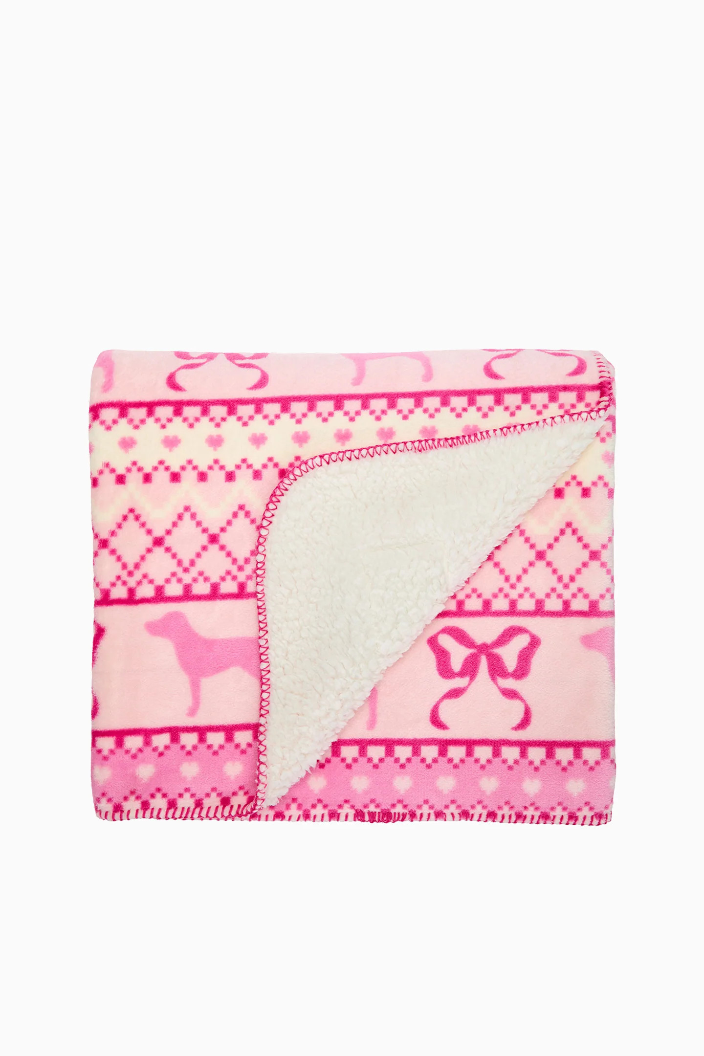 PINK x LoveShackFancy Sherpa Blanket | LoveShackFancy