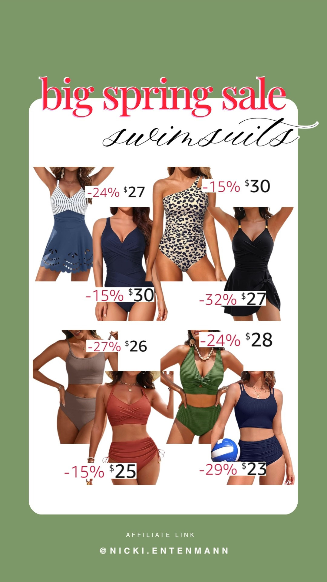 Ready for some beach vibes? Check out these amazing swimsuits from the big spring sale! Perfect for a stylish and comfortable day by the pool. 🌊☀️ 
#SpringSale #Swimsuits #AmazonFashion #BeachReady 

 #LTKootd #LTKSaleAlert #LTKSwim