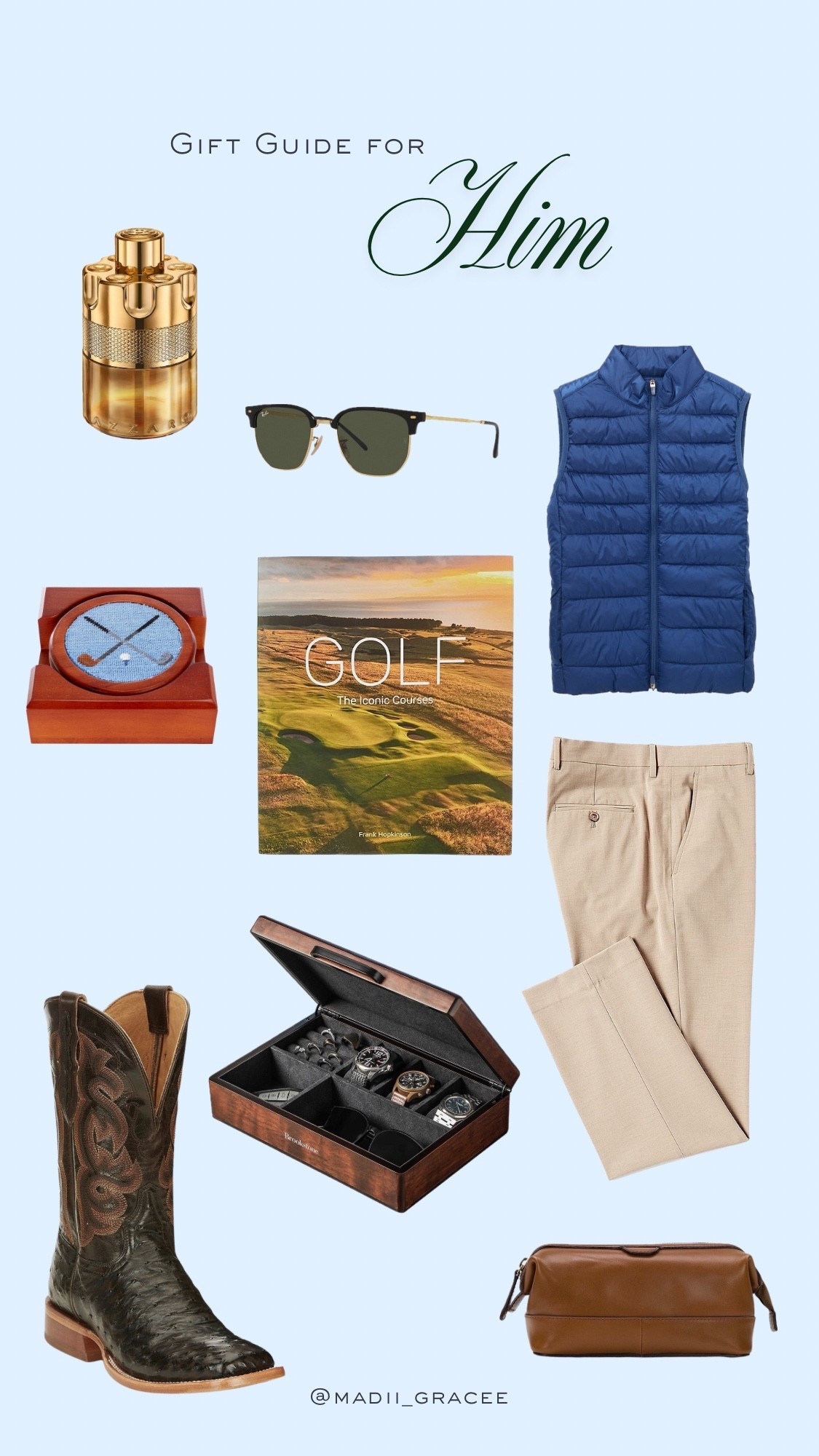 Cory- approved gifts! Perfect for the golf-lover, cowboy, or ordinary man in your life! 

#LTKGiftGuide #LTKSeasonal #LTKHoliday