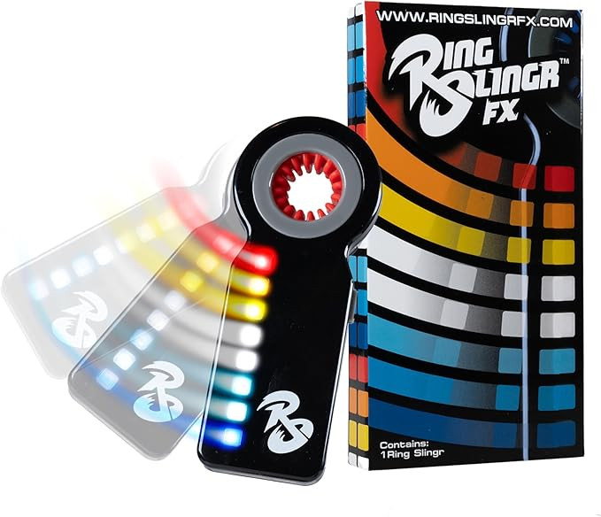 RingSlingr Light Up Fidget Spinner with 4 LED Modes, Unique Glow in The Dark Fidget Toys for Adul... | Amazon (US)