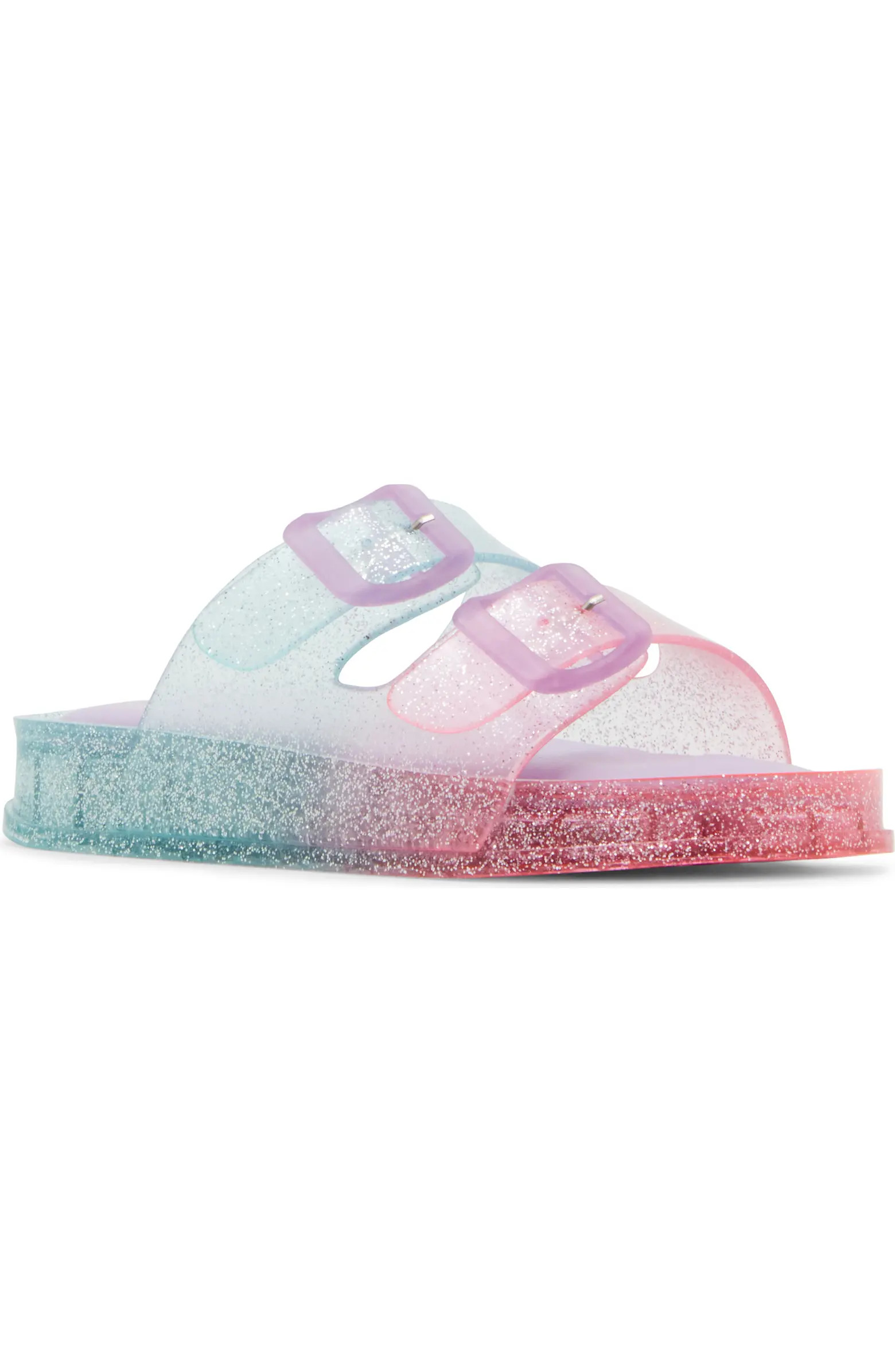 JLolli Glitter Rainbow Jelly Sandal | Nordstrom