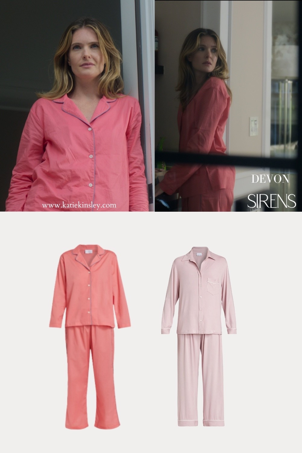 Netflix Sirens: Devon wearing pink pajamas 

#LTKStyleTip