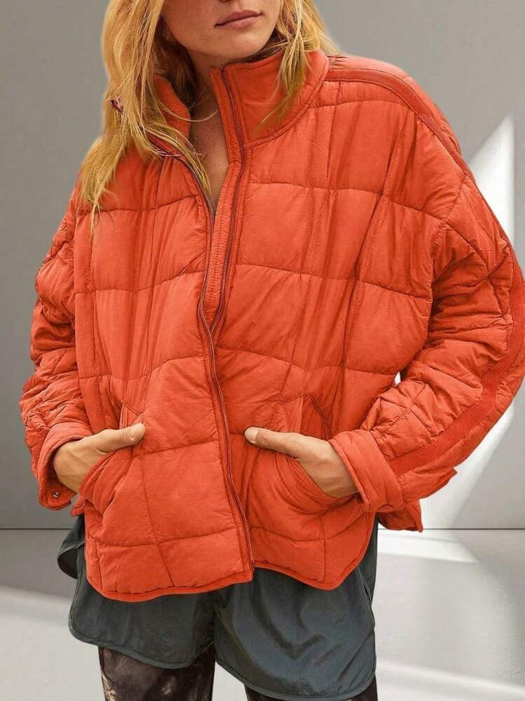 Oversized puffer jacket  | SHEIN