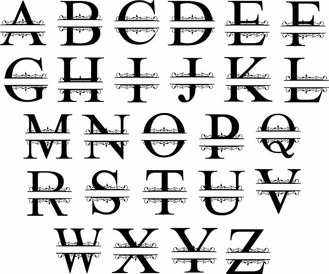 Split Letter Name Sign - Custom Metal Name Sign - Personalized Last Name Sign - Door Hanger - Out... | Amazon (US)