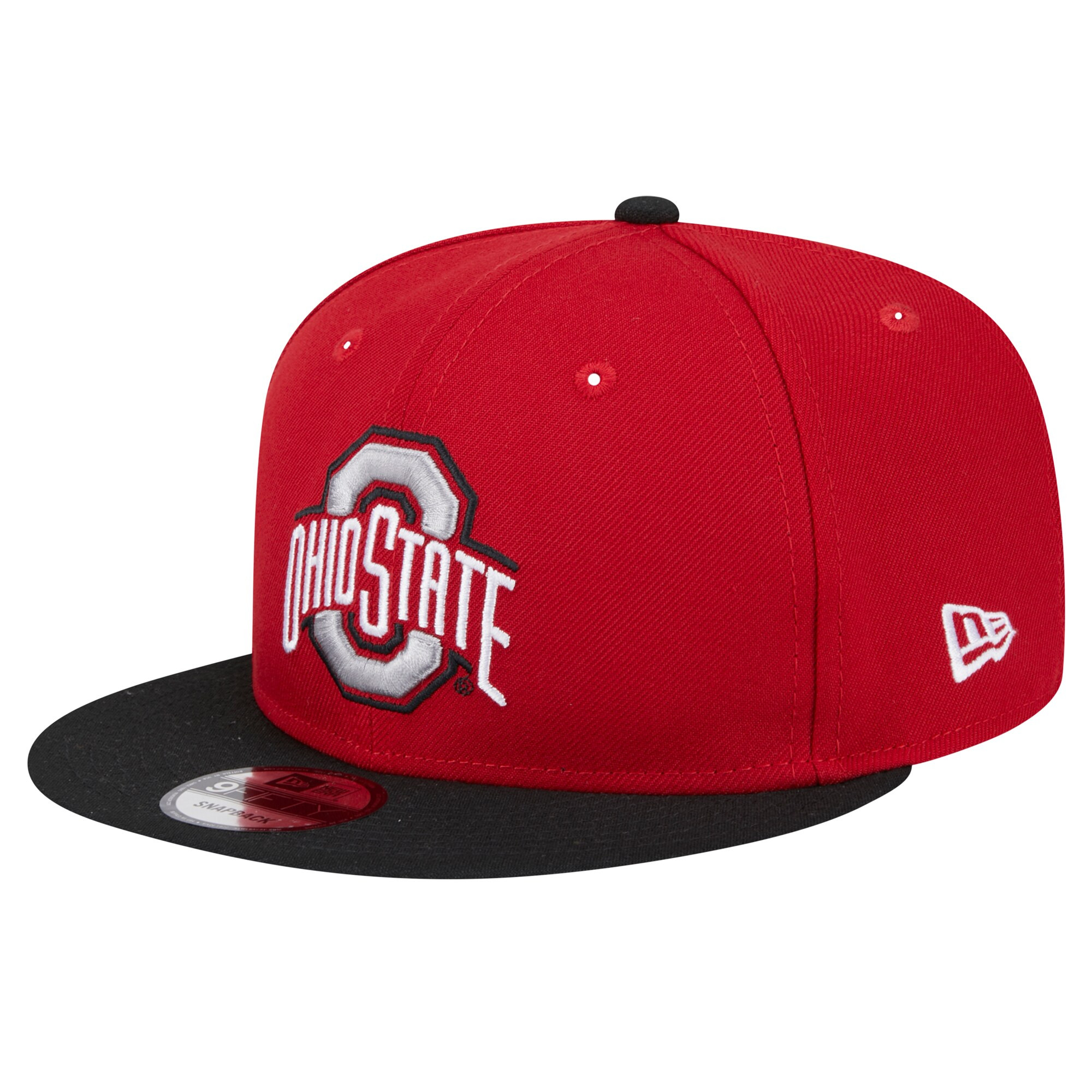 Ohio State Buckeyes New Era Two-Tone 9FIFTY Snapback Hat - Scarlet/Black | Lids