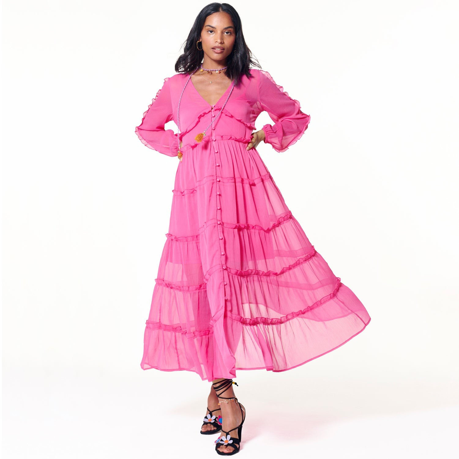 Fuchsia Clemmie Dress | Never Fully Dressed (UK & IE)