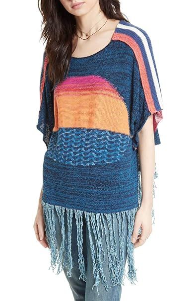 Free People Womens Sunset Fringe Sweater | Amazon (US)