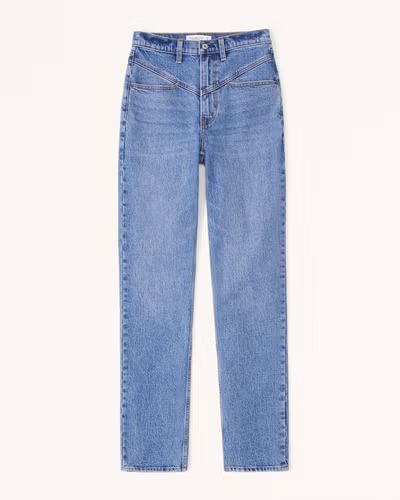 Women's Ultra High Rise 90s Straight Jean | Women's Clearance | Abercrombie.com | Abercrombie & Fitch (US)