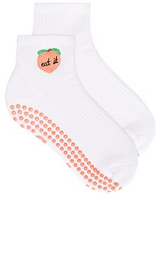 Souls. Peach Grip Socks in White from Revolve.com | Revolve Clothing (Global)