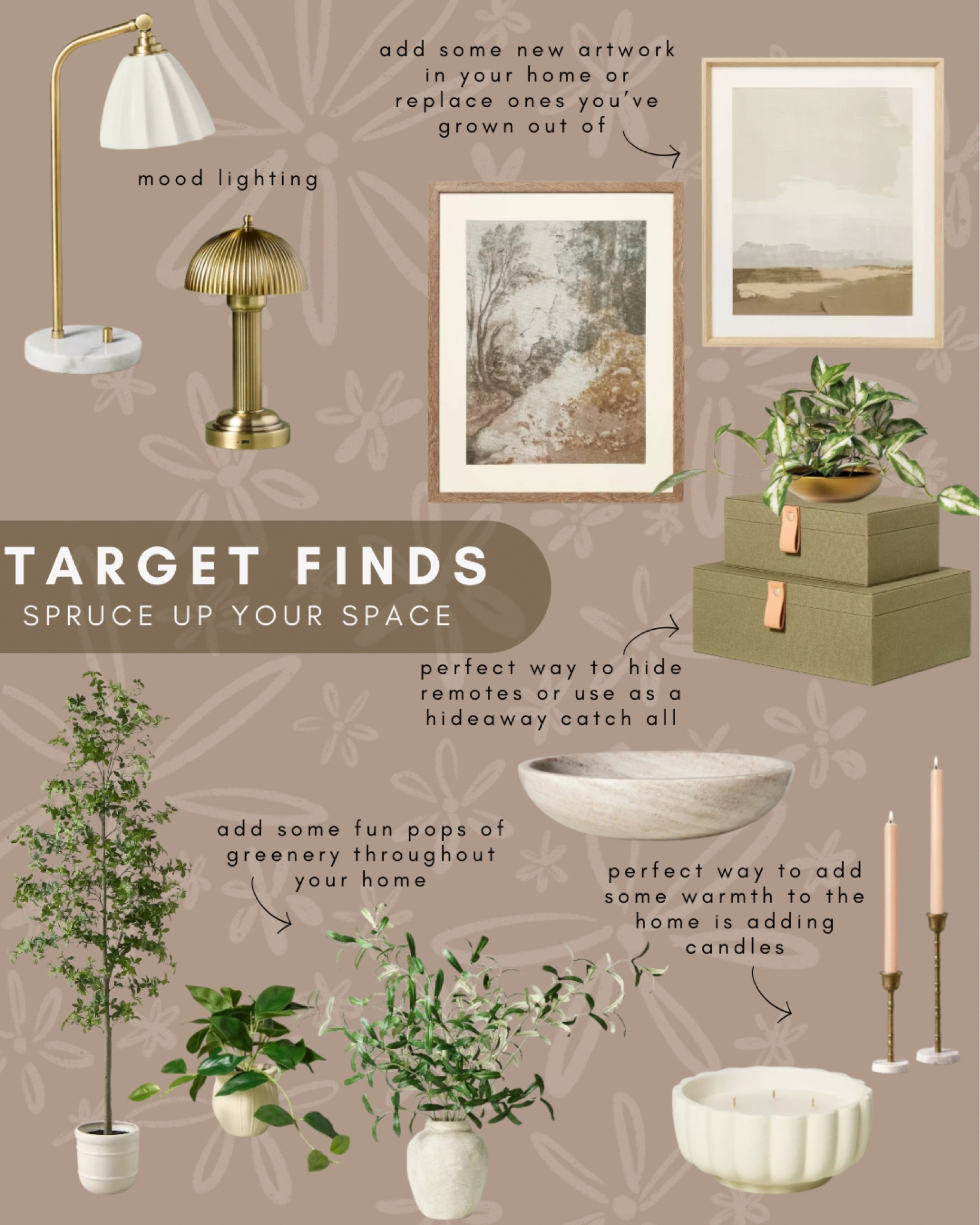 New season, new home vibes! I found the cutest home décor pieces at Target, and it’s the perfect time for a little refresh. Whether it’s swapping out old accents, adding stylish storage, or bringing in cozy textures, small updates can make a big difference.

Pro tip: Stick to a cohesive color palette and mix in different materials (wood, ceramic, glass) for a designer look—without the designer price tag! Who else is obsessed with Target’s home section right now? #TargetFinds #HomeRefresh #InteriorInspo

#LTKMostLoved #LTKSeasonal #LTKHome