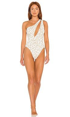 Solid & Striped The Issi One Piece in Gold Leopard from Revolve.com | Revolve Clothing (Global)