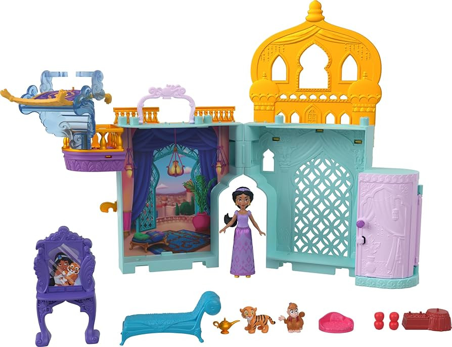 Mattel Disney Toys, Storytime Stackers Jasmine's Palace, Stackable Doll House with Small Doll, 2 ... | Amazon (US)