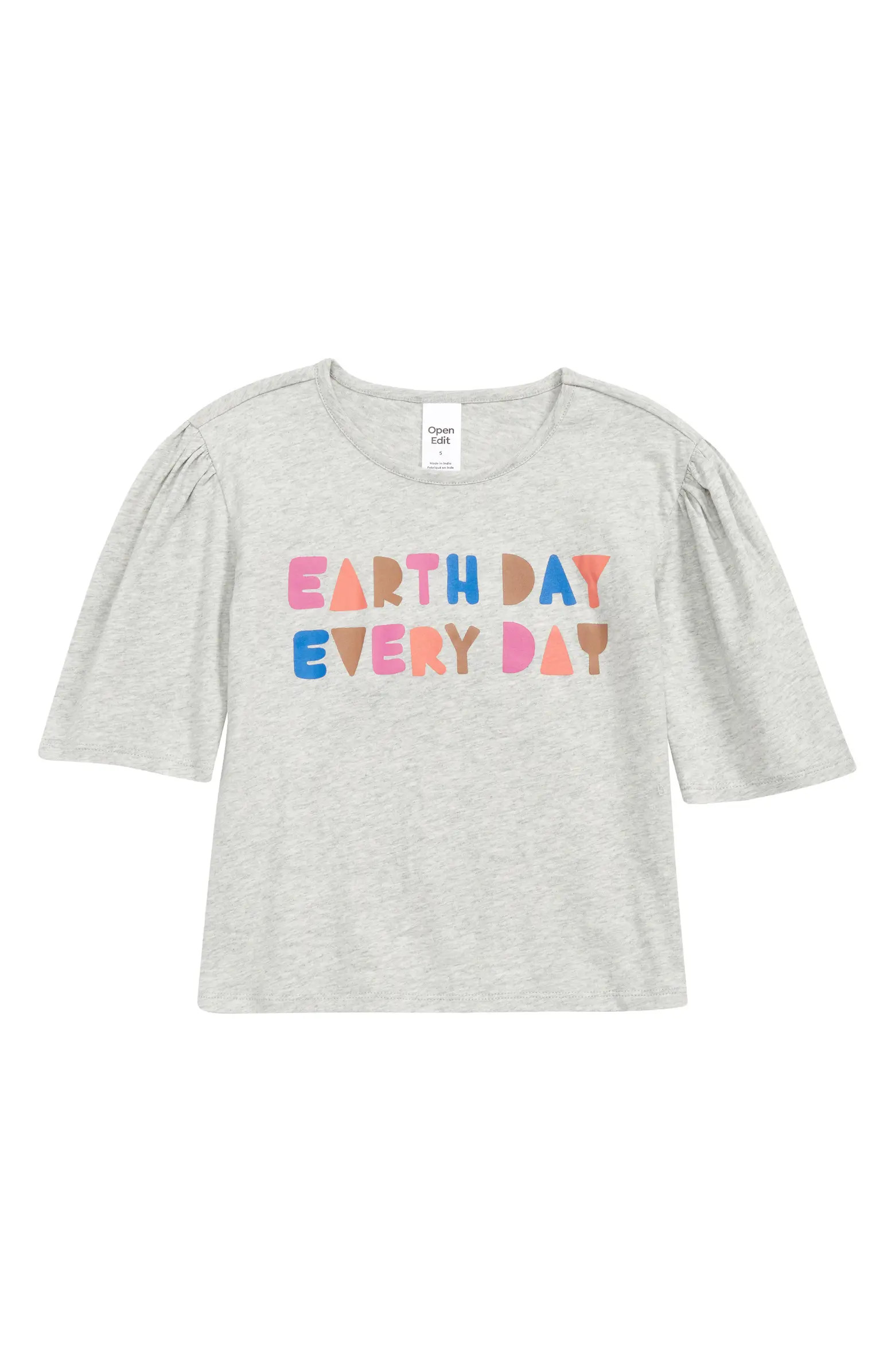 Open Edit Kids' Puff Sleeve Graphic Tee | Nordstrom | Nordstrom