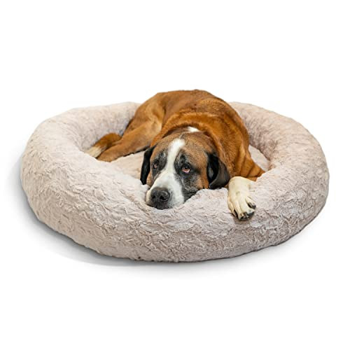Best Friends by Sheri The Original Calming Donut Cat and Dog Bed in Lux Fur Oyster, Extra Large 4... | Amazon (US)