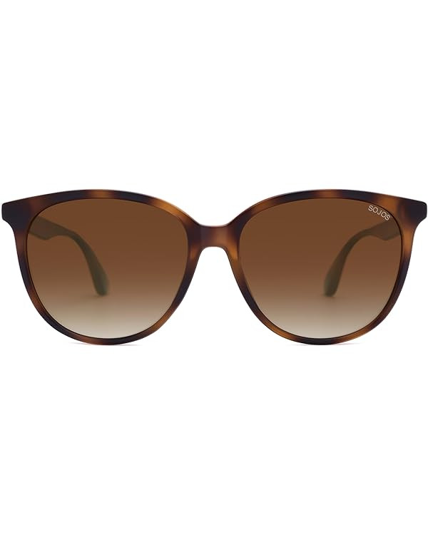 SOJOS Square Polarized Sunglasses for Women Men Vintage Style Larger Fit Shades SJ2642 | Amazon (US)