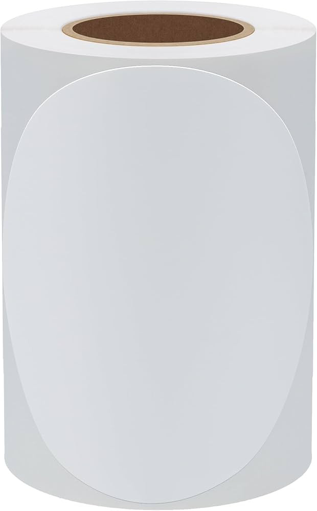 Hybsk White Permanent Color-Code Dot Stickers Round Semi Gloss Paper Stickers Adhesive Label (4 i... | Amazon (US)