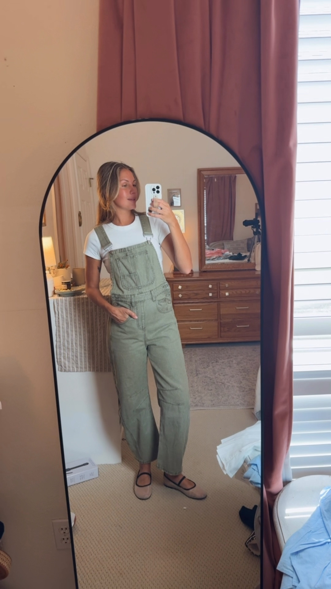 Free people dupe overalls in the perf shade of green and my favorite t shirt (lots of colors/patterns) of alll time (I’m 5’6, XS in the overall, small in the tshirt)

#LTKmomlife #LTKootd #LTKBump