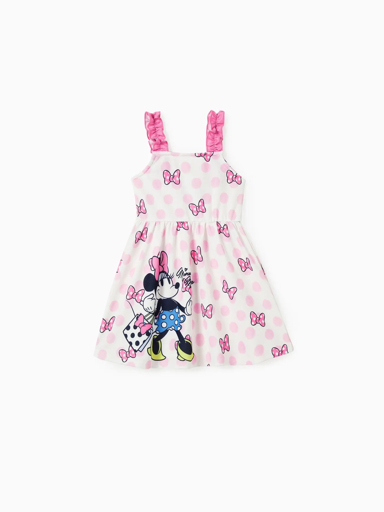 Disney Mickey and Friends Girl  Bow Polka Dot dress | PatPat