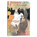 iCanvas HTL1 Moulin Rouge: La Goulue Advertisement, 1891 Canvas Print by Henri de Toulouse-Lautrec,  | Amazon (US)