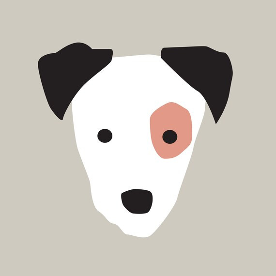 Puppy Faces wall art for children's rooms or birthday party decor - gray background | Etsy (US)