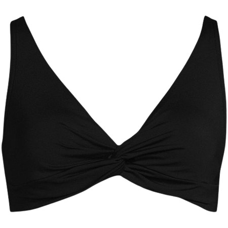 Women's Chlorine Resistant Twist Front Underwire Bikini Swimsuit Top | Lands' End (US)