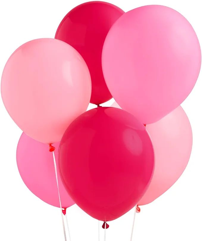 Amazon.com: xo, Fetti Pink Birthday Balloon Set - 24 pk, 12" | Bachelorette Party Decorations, Br... | Amazon (US)