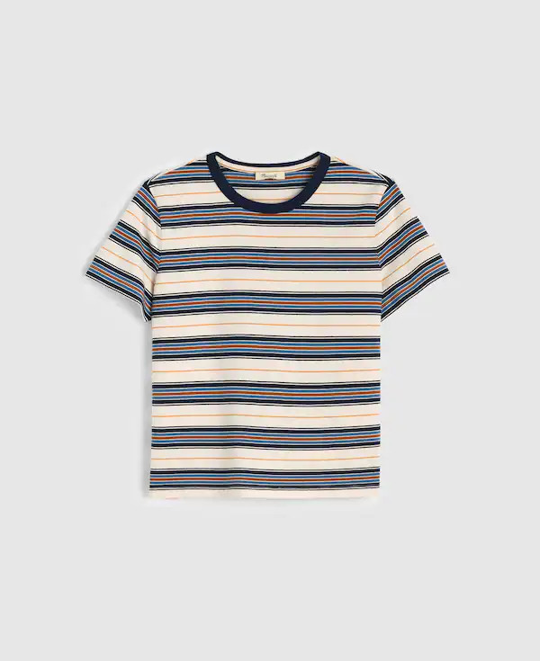 The Perfect Crewneck Tee in Allday Jersey | Madewell