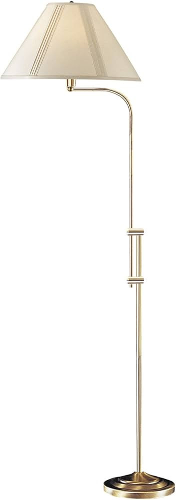 Cal Lighting BO-216-AB Floor Lamp with Tan Fabric Shades, Antique Bronze Finish, Copper | Amazon (US)