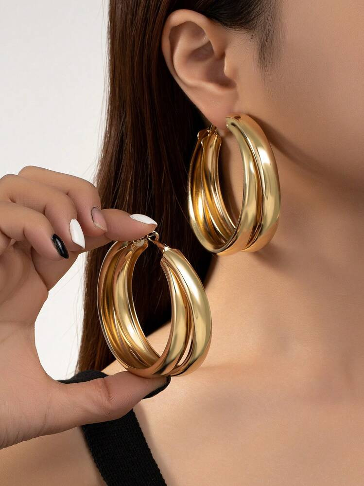 $2.40
-8%
$2.60
Extra Savings $0.20 Off

Save $0.12 off this item after joining.
1 Pair Punk Style Exaggerated Women Earrings, Geometric Hollow Iron Wire Hoop Earrings, Accessory For Party, Festival And Daily Wear
4.84
(100+)
Style Type
Earrings
Size / Color
Click to buy
Qty:

 | SHEIN