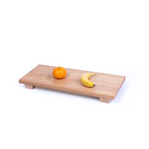 Better Homes & Gardens Rubber Wood Serve Footed Board | Walmart (US)