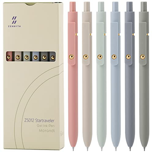 Ddaowanx Gel Pens, 6 Pcs 0.5mm Quick Dry Black Ink Pens Fine Point Smooth Writing Pens, Cute Offi... | Amazon (US)