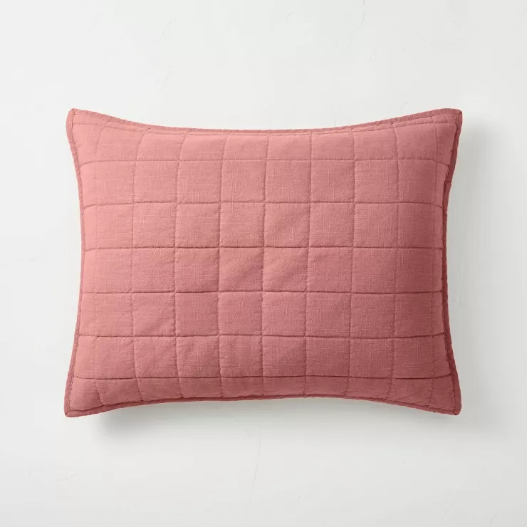 Heavyweight Linen Blend Quilt Pillow Sham - Casaluna™ | Target