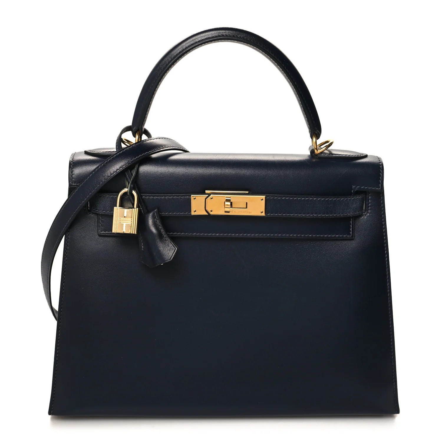 Hermes Box Kelly Sellier 28 Bleu Marine 1539206 | FASHIONPHILE (US)