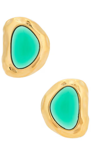 Esme Earrings in 14k Gold Plated Brass & Resin | Revolve Clothing (Global)