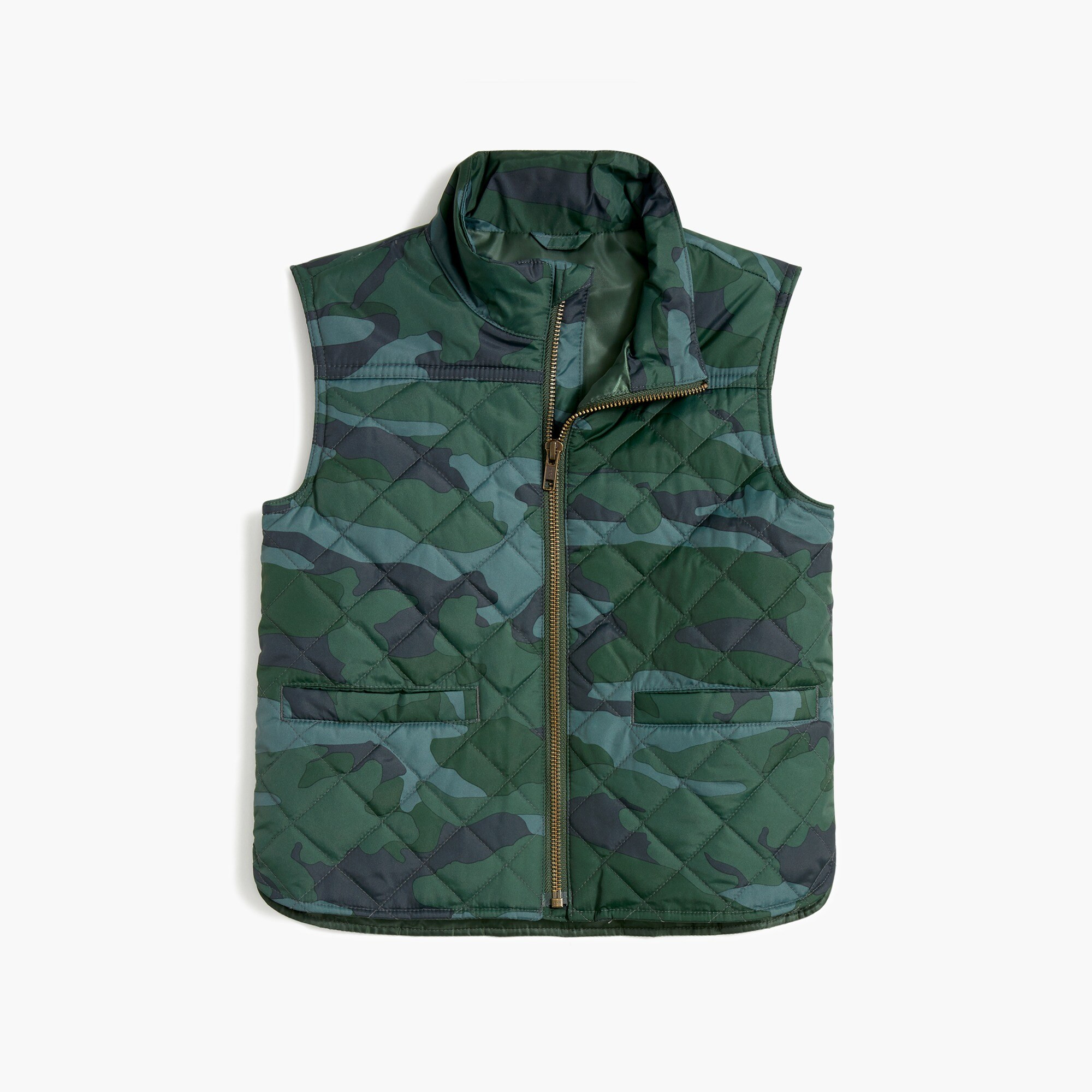 Boys' camo Walker vest | J.Crew Factory