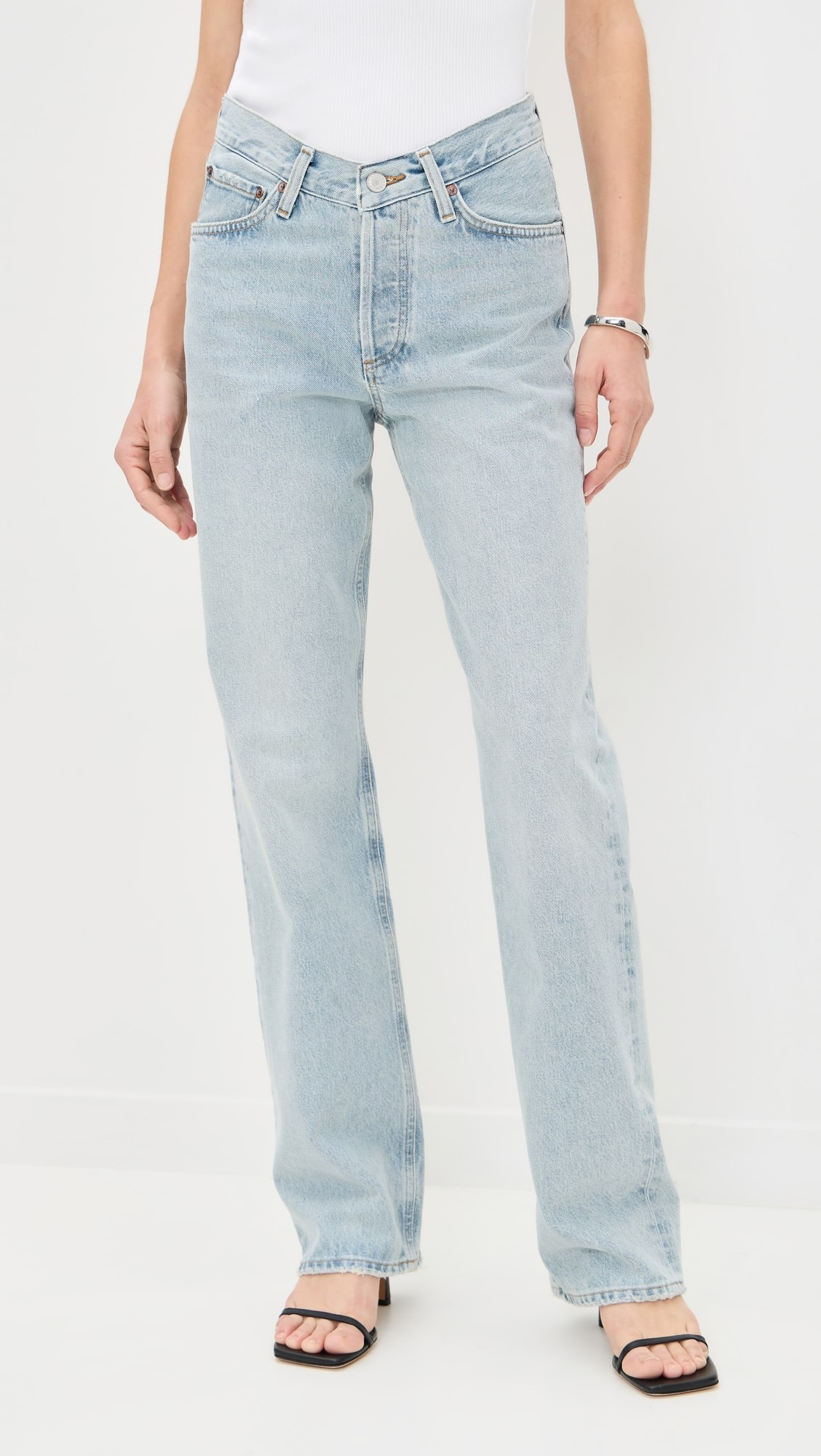 V Waist Kelly Relaxed Straight Jeans | Shopbop