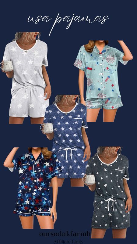 USA pajamas, patriotic pajamas, red white and blue pajamas, star pajamas, summer pajamas, camping pajamas 

#LTKGiftGuide #LTKStyleTip