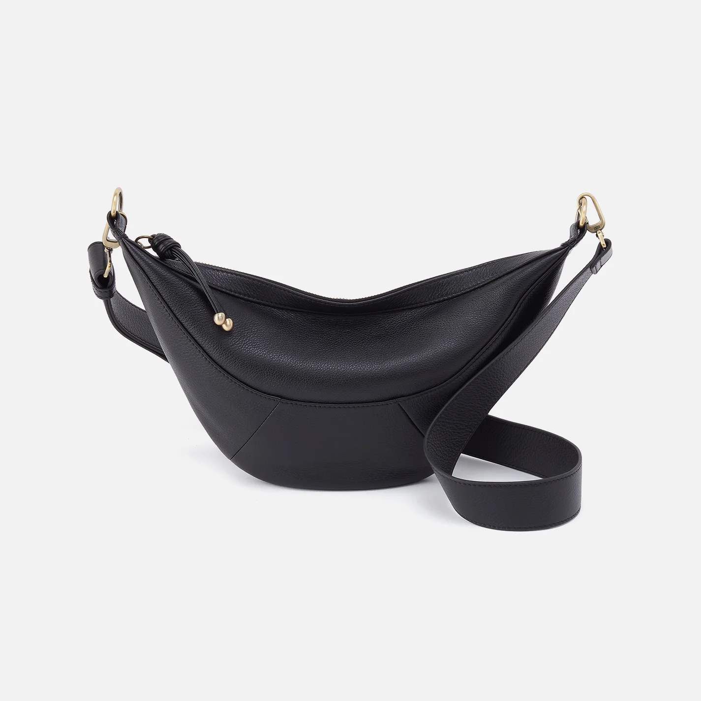 Carmen Sling In Pebbled Leather - Black | HOBO Bags