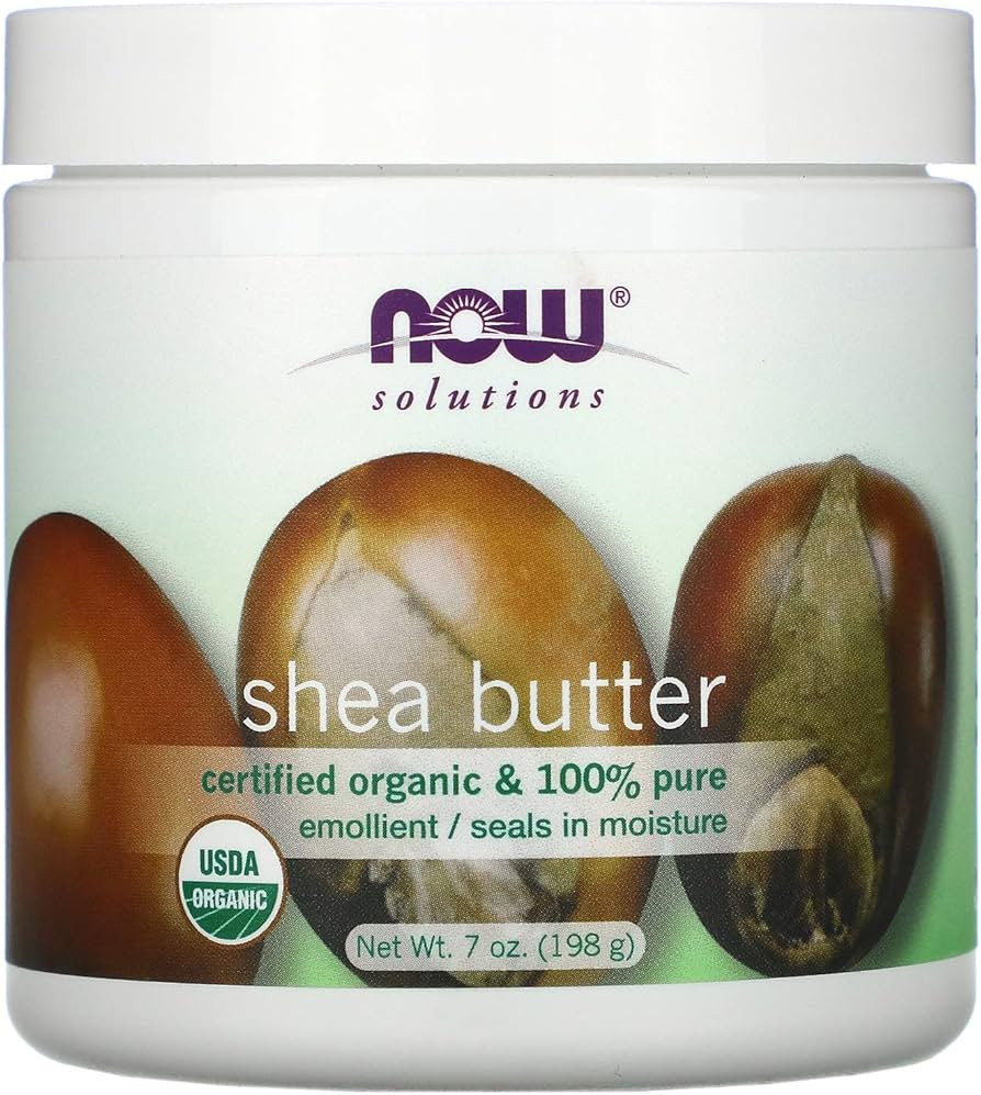 NOW Solutions, Certified Organic Shea Butter, Moisturizer For Rough And Dry Skin, 7-Ounce | Amazon (US)