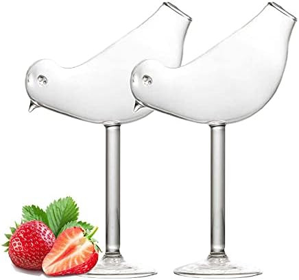 LINALL Cocktail Glass - Creative Bird Design Cocktail Glass Set of 2, 150ml Individuality Glass G... | Amazon (US)