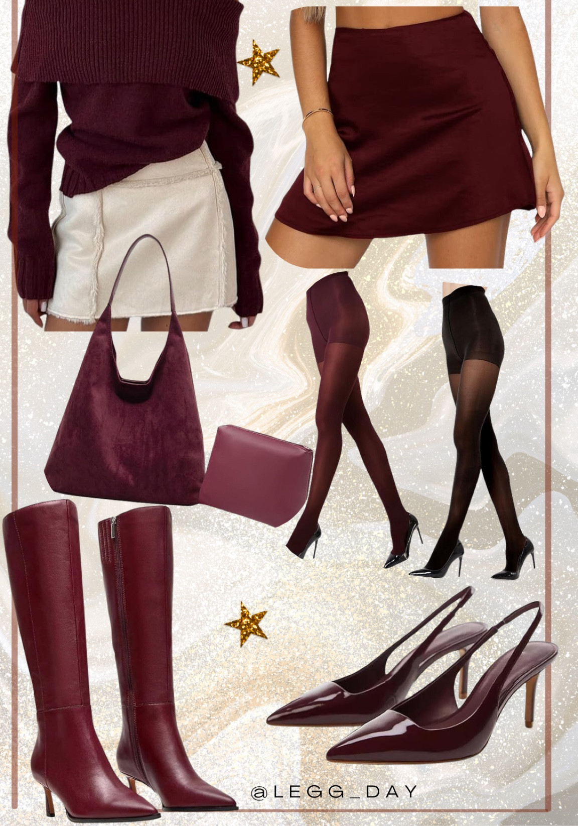 Dressy Thanksgiving outfit idea featuring burgundy🤎 

Size medium Jacket
Size small skirt
Size small tights
Size 7.5 boots and heels
Size medium sweater

#LTKStyleTip #LTKShoeCrush

#LTKHoliday