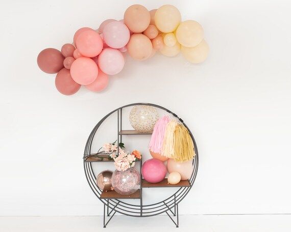 Boho Ombre - DIY Matte Balloon Garland Arch Kit - Blush, Pink, Terra Cotta, Mauve, Rainbow, Muted... | Etsy (US)