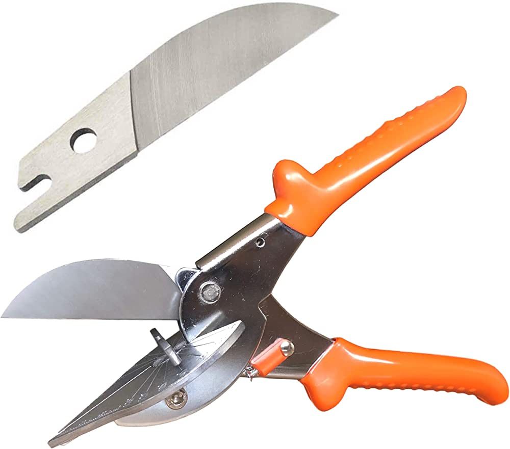 Multi Angle Miter Cutter | + Spare Blade | Hand Scissors Multipurpose Tool | 45-135 Degree Cuttin... | Amazon (US)