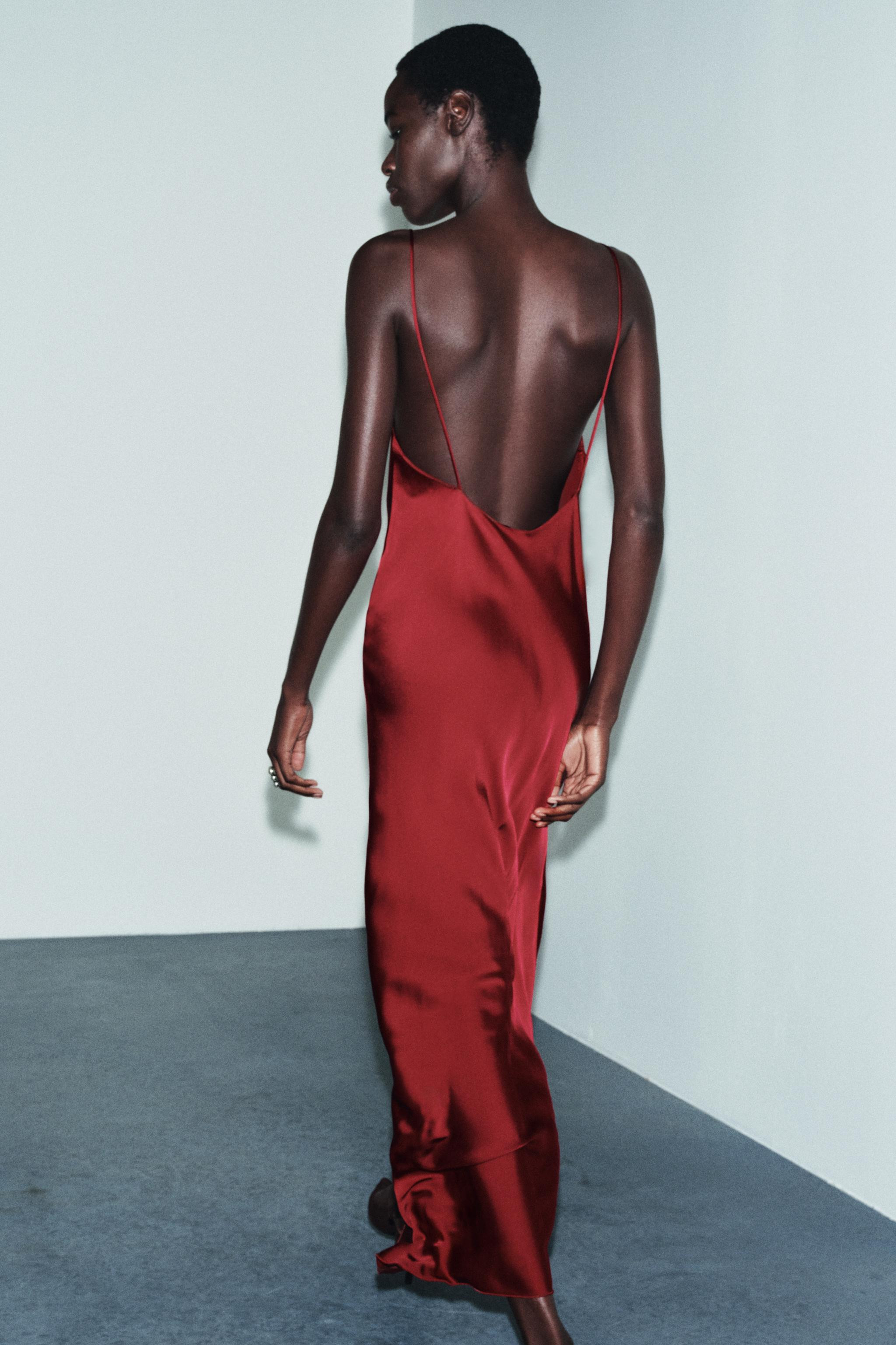 SATIN SLIP DRESS ZW COLLECTION | Zara US